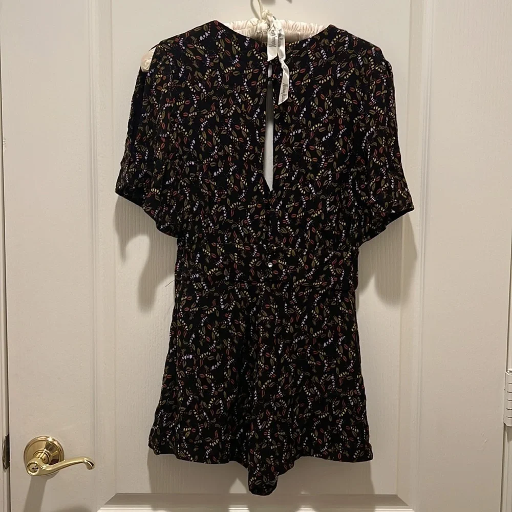 Free People Meet Virginia Romper Black Size 0